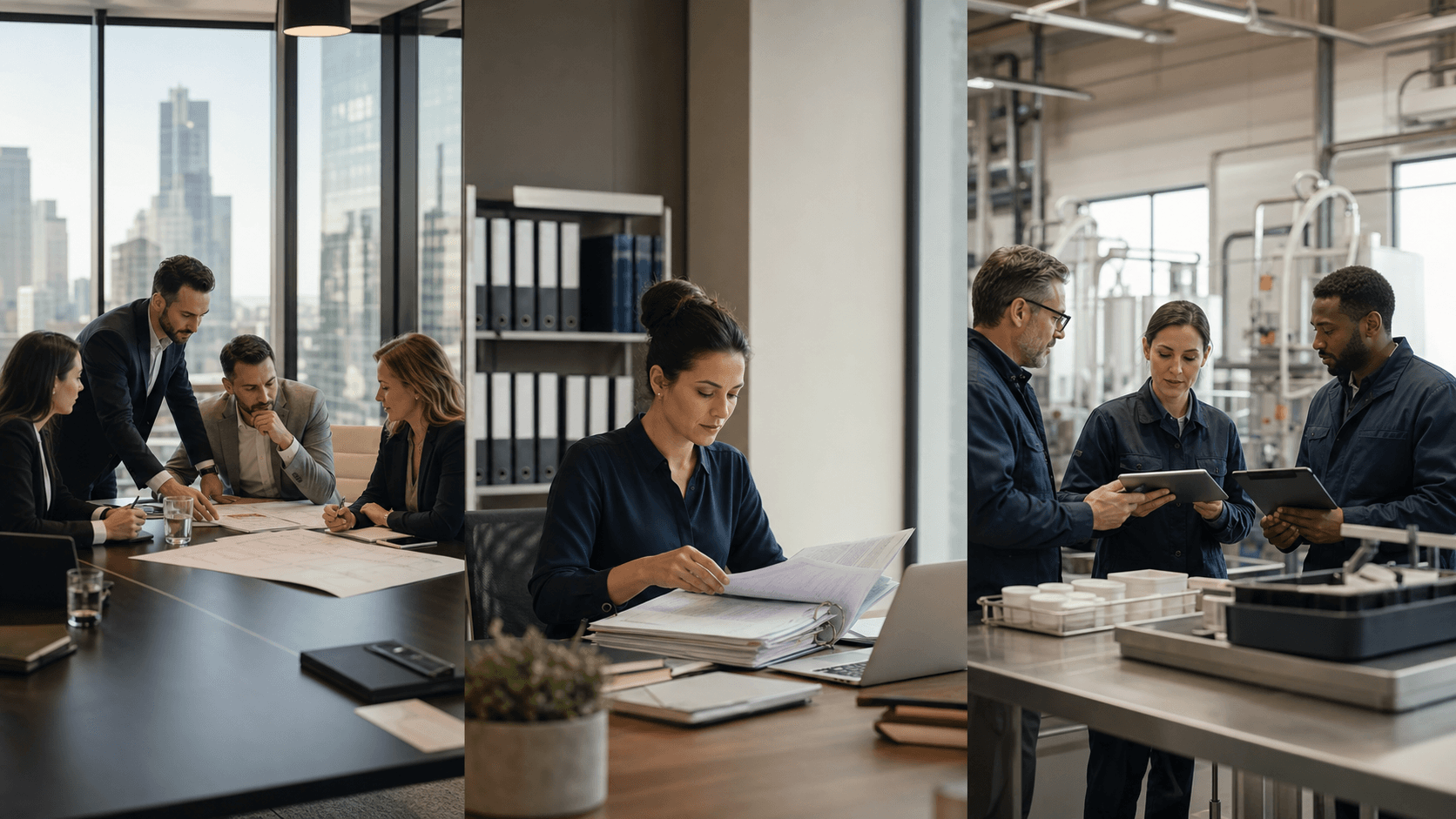 Professionals coordinating implementation, compliance documentation, and regulated operations review